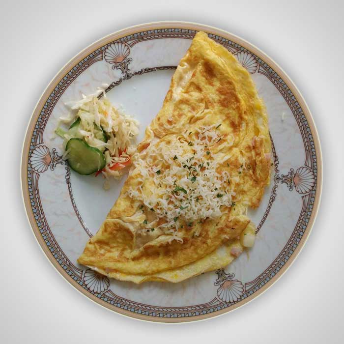 Omlet (sir,šunka)